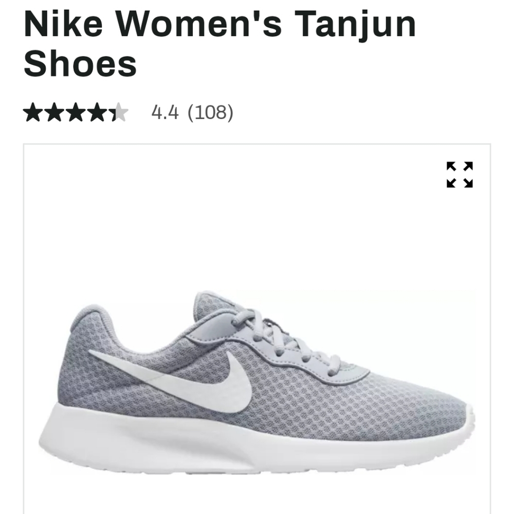 Nike Womens Tanjun Shoe Size 5.5 M